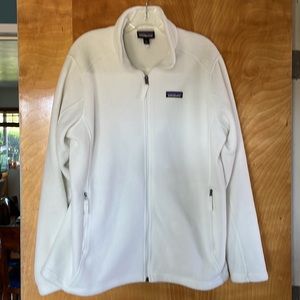 Patagonia Synchilla Polar White Fleece Jacket